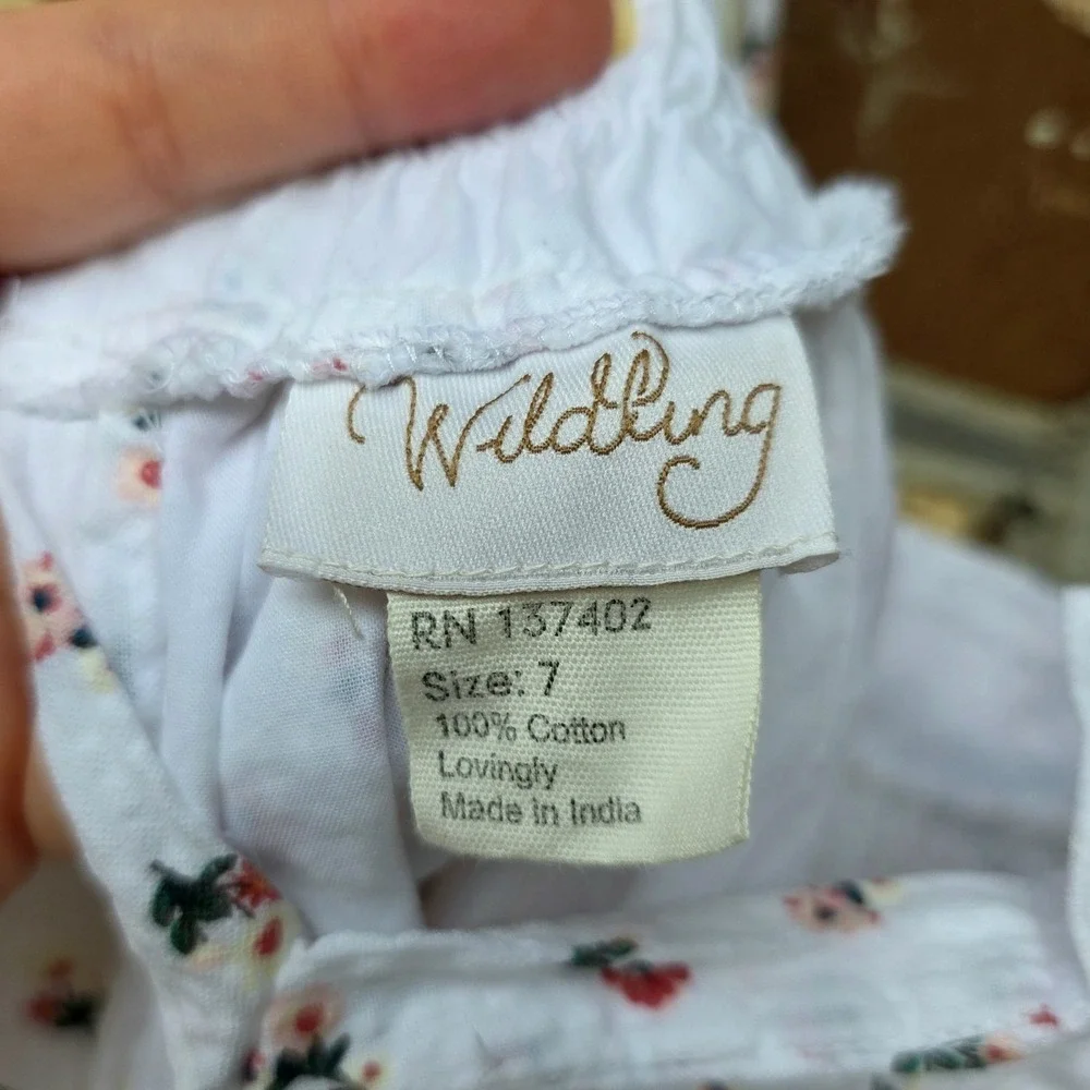 Wildling by Well Dressed Wolf Girls Dress Size 7 Fairy Empire Waist Cottagecore